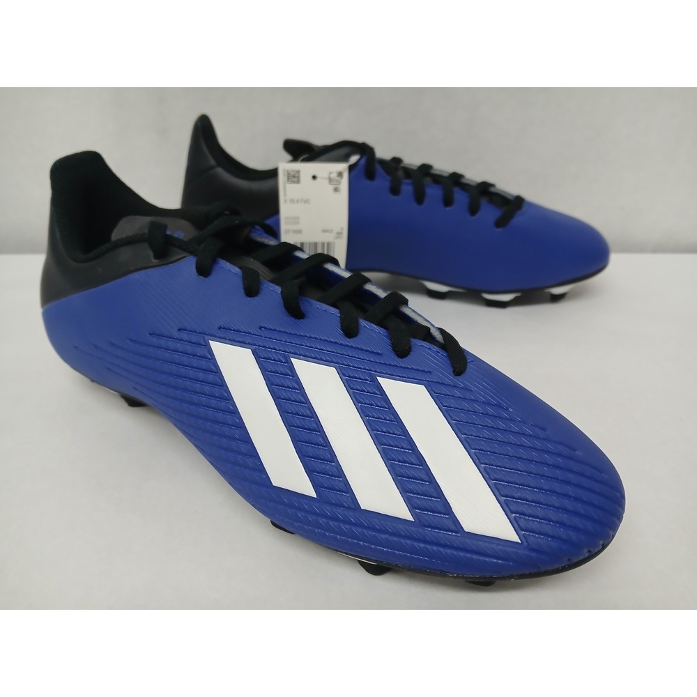 Adidas Men's X 19.4 FxG Soccer Cleats EF1698 Royal Blue Black‎ Sz 8.5